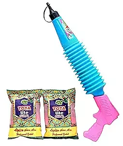 Magic Gulal Gun | Free Refillable Holi Pichkari with 2 Herbal Color Refills (2 x 80G) Magic Gulal Gun | Free Refillable Holi Pichkari with 2 Herbal Color Refills (2 x 80G)
