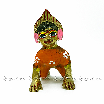 Radha Idol Orange with Makeup | Bal Radha Rani Ji | Baby Radha Rani (Height: 3" No. 3) Radha Idol Orange with Makeup | Bal Radha Rani Ji | Baby Radha Rani (Height: 3" No. 3)