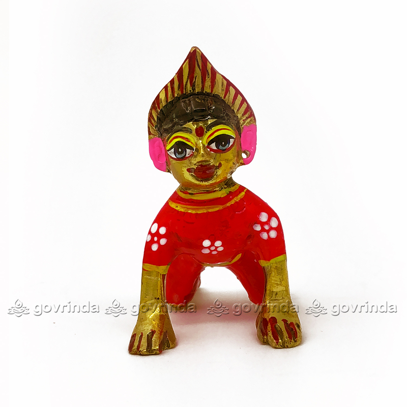 Radha Idol Red with Makeup | Bal Radha Rani Ji | Baby Radha Rani (Height: 2" No. 2) Radha Idol Red with Makeup | Bal Radha Rani Ji | Baby Radha Rani (Height: 2" No. 2)