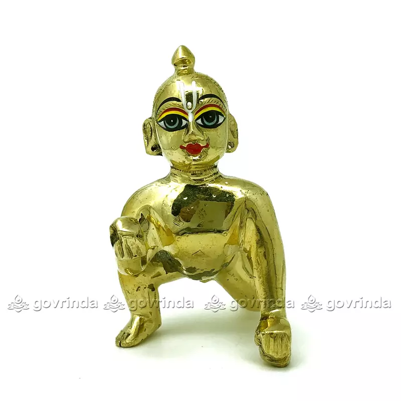 Classic Laddu Gopal Brass | Gold Designer Attractive (No. 5) Classic Laddu Gopal Brass | Gold Designer Attractive (No. 5)