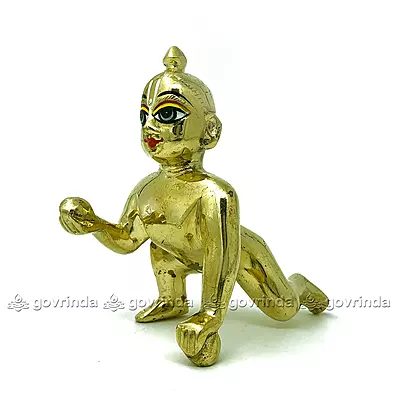 Classic Laddu Gopal Brass | Gold Designer Attractive (No. 5) Classic Laddu Gopal Brass | Gold Designer Attractive (No. 5)