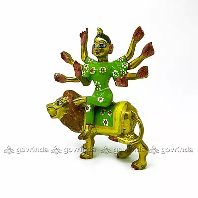 Durga Maa Idol | Brass (Size: 8 inch) | Durga MATA Murti for Home Decor & Puja Room Durga Maa Idol | Brass (Size: 8 inch) | Durga MATA Murti for Home Decor & Puja Room