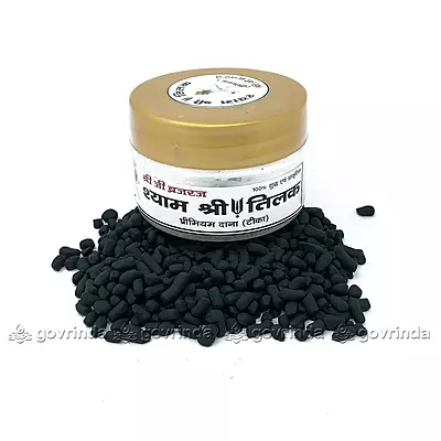Shriji Braj Krishna Chandan Teeka | Pure Danedar Chandan | Shaym Teeka, Kesar Teeka, Lal Teeka (Pack of Set 1) Shriji Braj Krishna Chandan Teeka | Pure Danedar Chandan | Shaym Teeka, Kesar Teeka, Lal Teeka (Pack of Set 1)